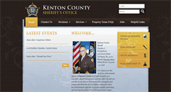 Desktop Screenshot of kentoncountysheriff.org